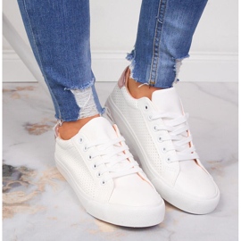 Sneakers da donna in ecopelle McKeylor bianche bianca 2