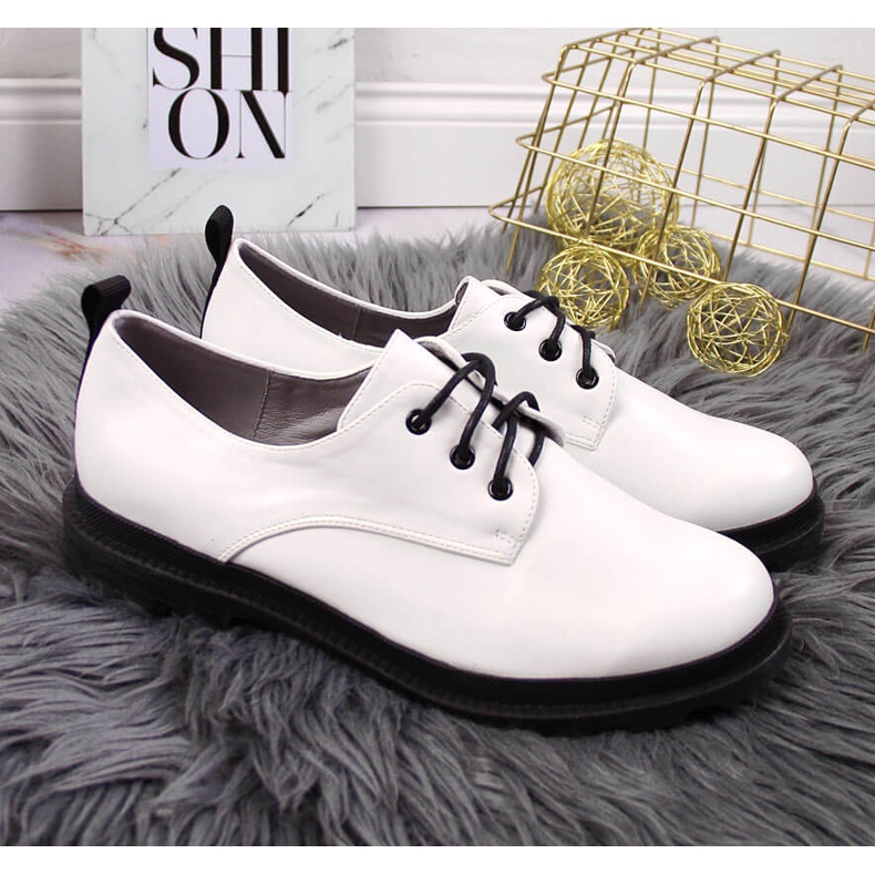 S.Barski Scarpe stringate da donna bianche di S. Barski bianca 2