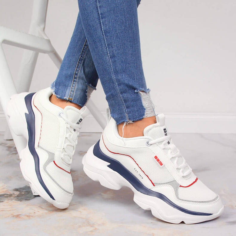 Scarpe sportive Big Star bianche JJ274A116 bianca 1