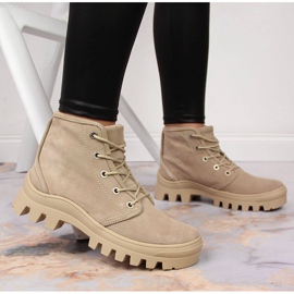 Sneakers Filippo da donna in pelle beige 2