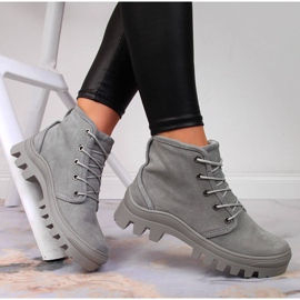 Sneakers da donna Filippo grigio in pelle grigia 1