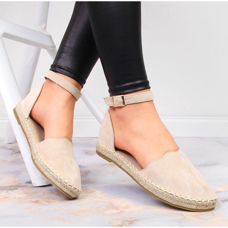 Sandali Jezzi espadrillas beige da donna 1