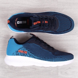 Scarpe sportive da uomo blu navy Big Star JJ174284 1