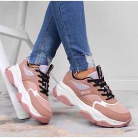 Sneakers sportive da donna rosa Big Star JJ274577 1