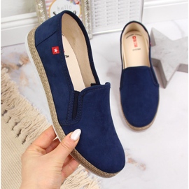 Espadrillas slip on da donna blu navy Big Star JJ276003 1