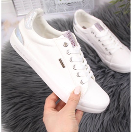 Sneakers Cross Jeans JJ2R4038C in tessuto bianco 1