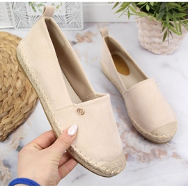 Slip on donna espadrillas beige eVento 1