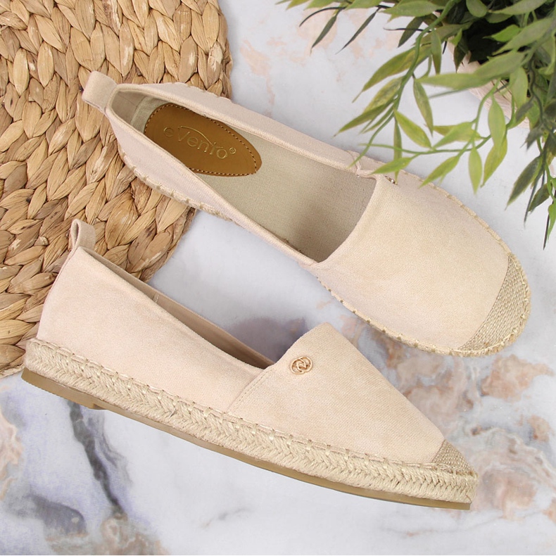 Slip on donna espadrillas beige eVento 2