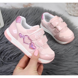Scarpe sportive da bambina rosa American Club 1