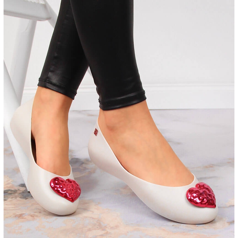 Ballerine da donna meliski con cuore beige Zaxy JJ285045 1