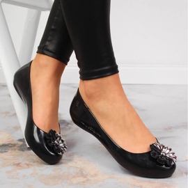 Ballerine da donna meliski con fiore Zaxy JJ285048 nere nero 1