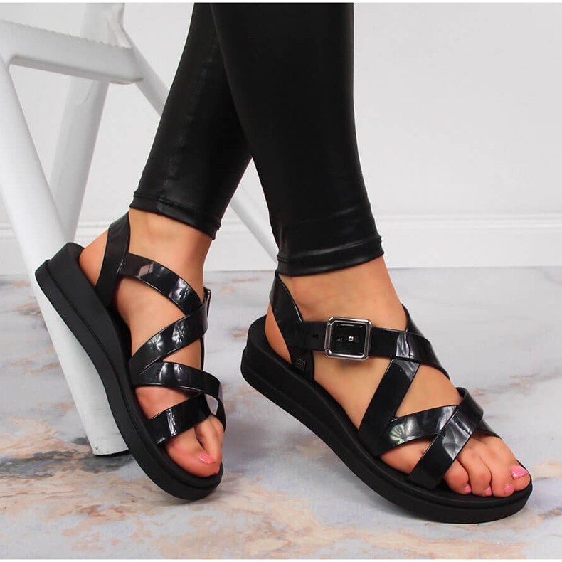 Sandali da donna profumati Zaxy neri JJ285093 nero 1