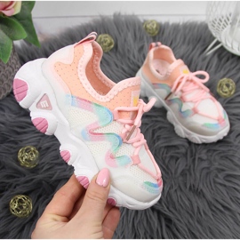 Scarpe sportive da bambina Vinceza bianche bianca multicolore 1