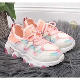 Scarpe sportive da bambina Vinceza bianche bianco multicolore 2