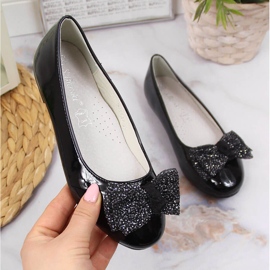 S.Barski Ballerine da bambina in vernice nera S. Barski nero 1