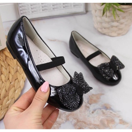 S.Barski Ballerine da bambina con elastico nero S. Bararski 1