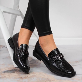 S.Barski Scarpe da donna con catena cocco nero S. Barski 1