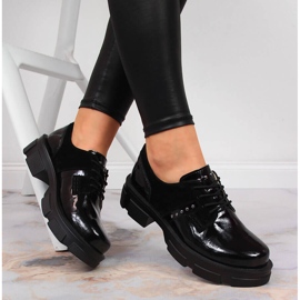 Scarpe da donna in vernice nera Filippo nero 1