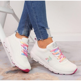 Scarpe sportive da donna bianche Rieker 40404-80 bianco 1