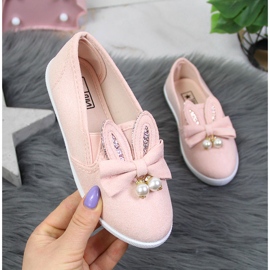 Sneakers da bambina con orecchie rosa NEWS 1