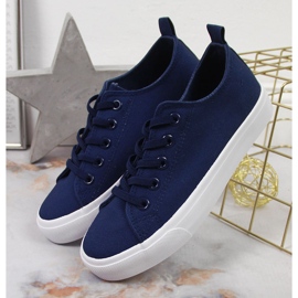 Sneaker Atletico in tessuto blu navy 2