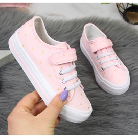 Sneaker Atletico in tessuto stella rosa 1