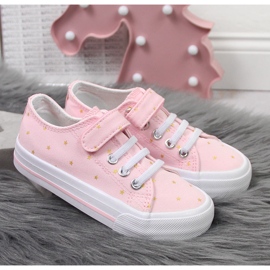 Sneaker Atletico in tessuto stella rosa 2
