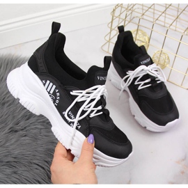 Scarpe sportive da donna Vinceza nere nero 1