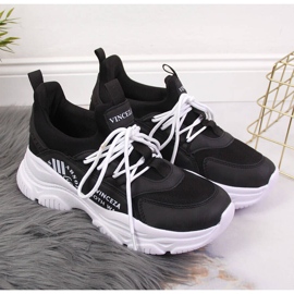 Scarpe sportive da donna Vinceza nere nero 2