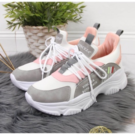 Scarpe sportive da donna Vinceza bianche bianco multicolore 2