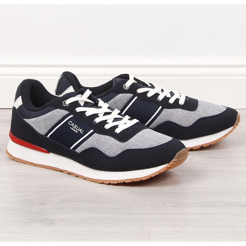 Mckeylor scarpe sportive da uomo casual nero grigio 1
