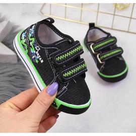 Sneakers da bambino con velcro nere Atletico nero 1