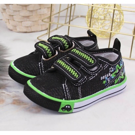 Sneakers da bambino con velcro nere Atletico nero 2