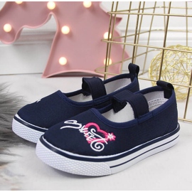 Ballerine da bambina con elastico Atletico blu navy 2