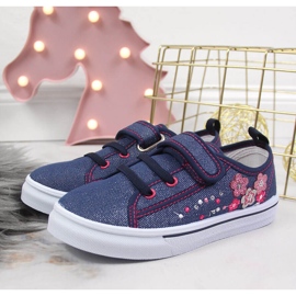 Sneakers Atletico blu navy per ragazze 2