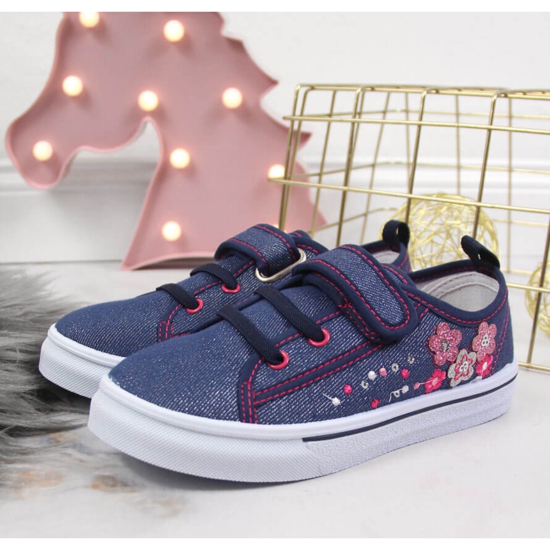Sneakers Atletico blu navy per ragazze 2