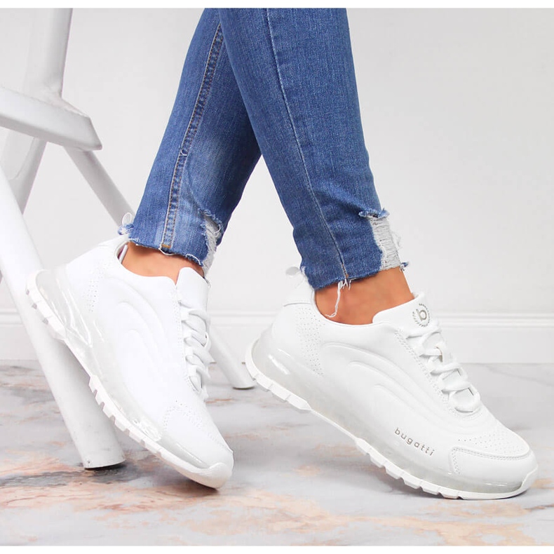 Scarpe sportive da donna Bugatti JJ253094 bianche bianco 1