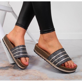 S.Barski Ciabatte con plateau nere da donna S. Barski nere nero 1
