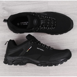 Scarpe da trekking da uomo Black American Club nero 1