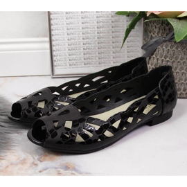 Ballerine traforate nere da donna Jezzi nero 2