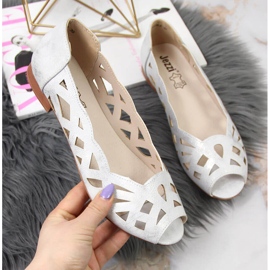 Ballerine da donna traforate argento Jezzi d'argento 1