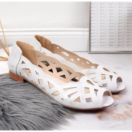 Ballerine da donna traforate argento Jezzi d'argento 2