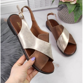 Sandali Jezzi da donna color oro d'oro 1