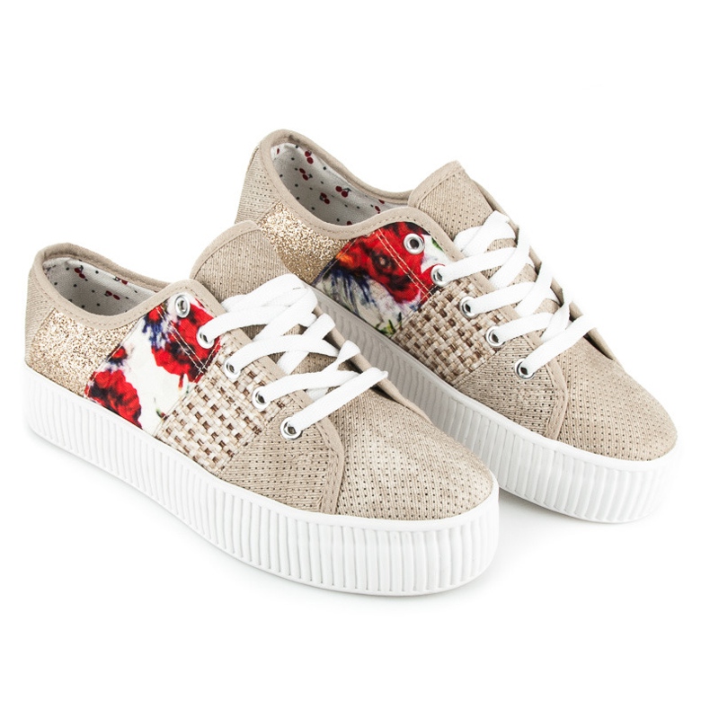 Kylie Sneakers da donna sulla piattaforma marrone 1