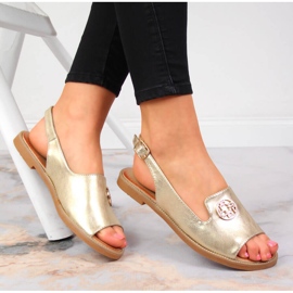Sandali da donna con decoro Filippo dorato d'oro 1