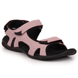 Sandali sportivi da donna con velcro viola American Club 1