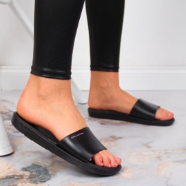 Ciabatte da piscina da donna nere Calypso nero 2