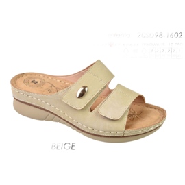 Jezzi Ciabatte Velcro Evento 20SD98-1602 Beige 1