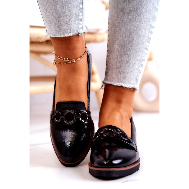 Vinceza Scarpe con zeppa in vernice nera Melodies nero 3