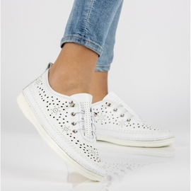 Scarpa in pelle Filippo DP2135/21 Wh bianca bianco 1